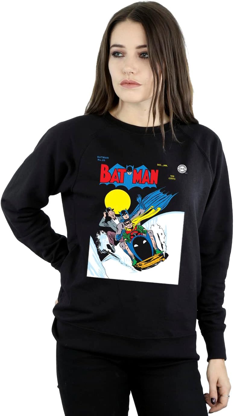 DC Comics Women's Batman Snow Mobile Sweatshirt