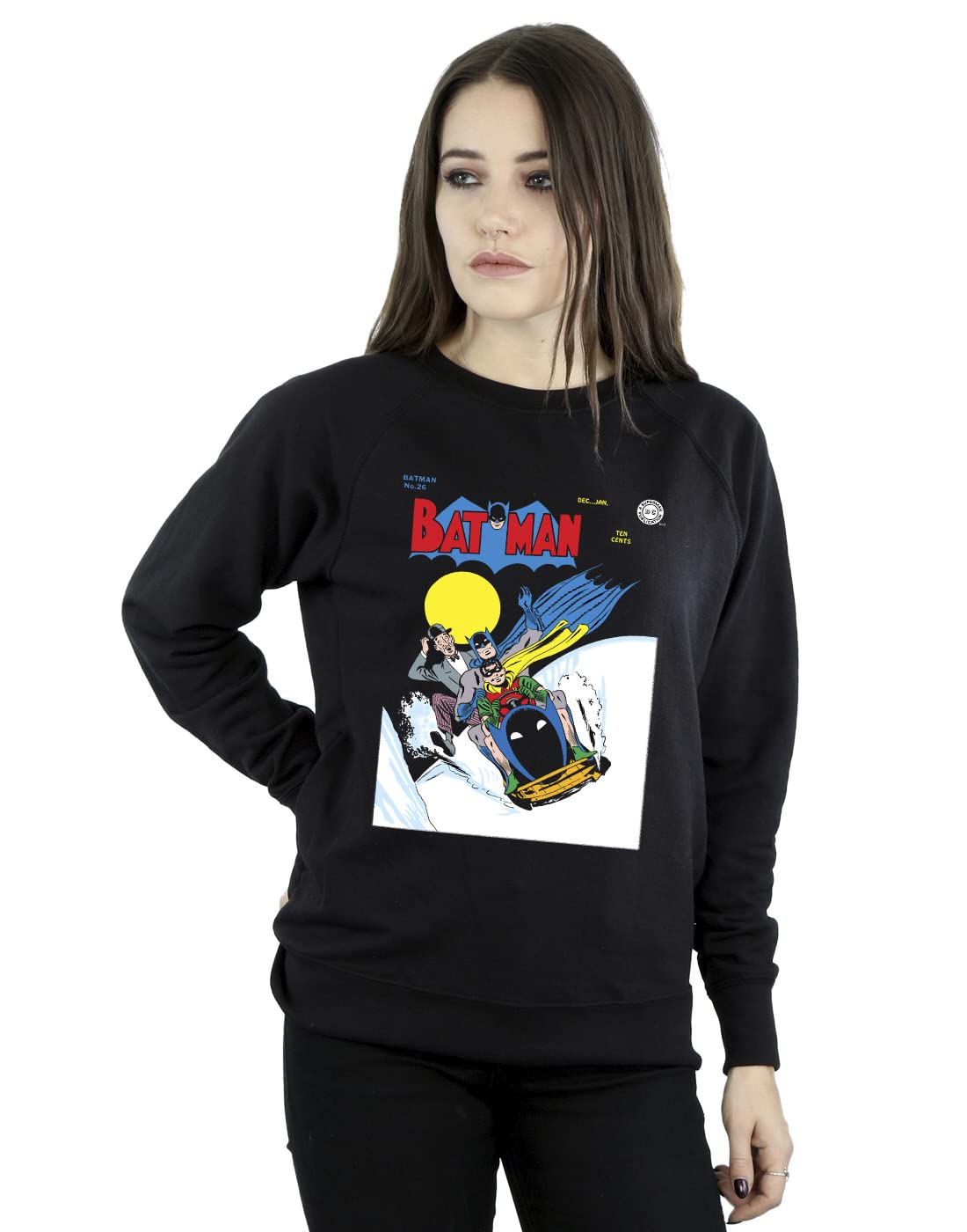 DC Comics Women's Batman Snow Mobile Sweatshirt