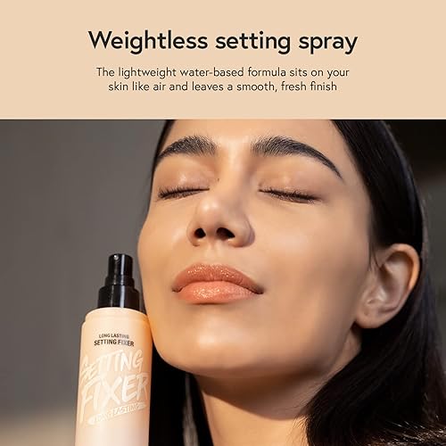 Miniatura 4 de LUNA - Spray fijador de larga duración de 3.3 onzas líquidas, sin peso con niebla microfina, acabado natural, fórmula que no se seca para todo tipo