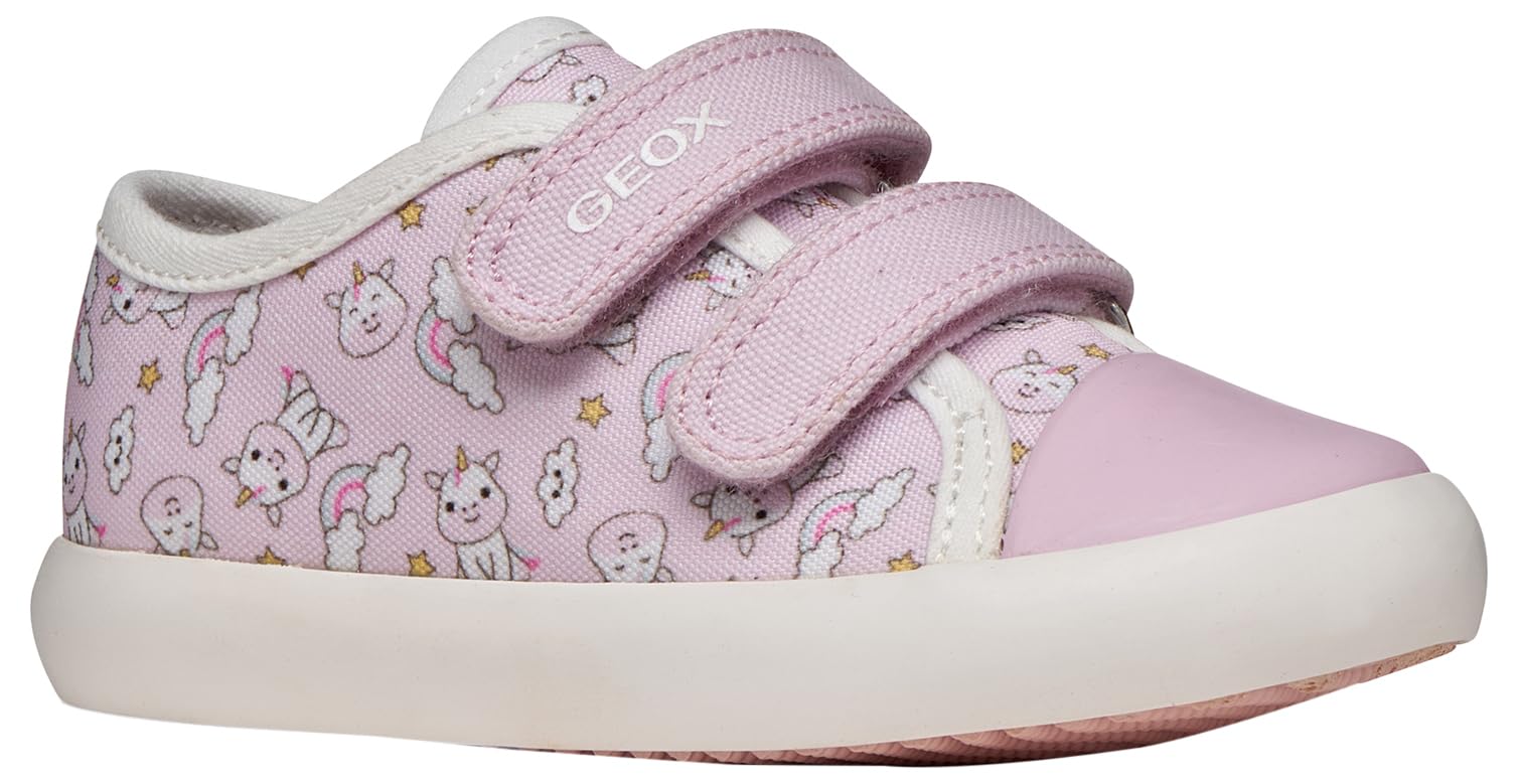 Geox Boys Girls B GISLI Girl B Trainers, Pink/White, 26 EU