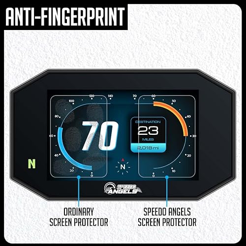 Miniatura 7 de Speedo Angels Protector de pantalla de tablero compatible con BOOM! Box 6.5GT GPS (2014+), antirreflejo, acabado mate antiarañazos, fácil de