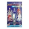 Topps UEFA Champions League Stickers 24/25 – Starter Pack – ccontiene un álbum de 80 páginas y 3 paquetes (18 stickers), ¡uno de los paquetes tiene un sticker brillante especial en su interior!
