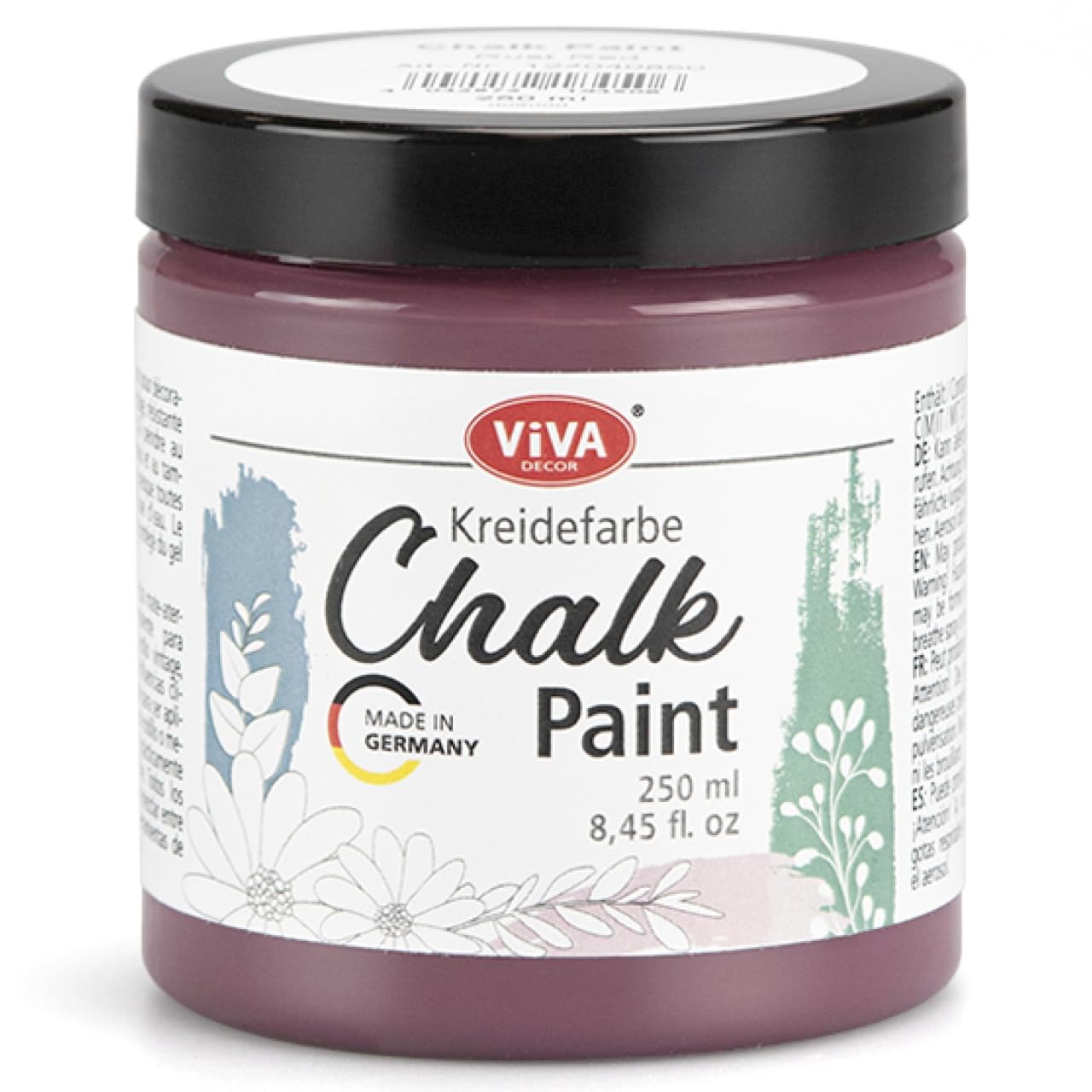 Viva Decor Chalk Paint (Rust Red) 8.45oz - Featuring a Chalky & Matte Finish, this paint is perfect for crafting Shabby Chic & Vintage looks on wood furniture and decor pieces