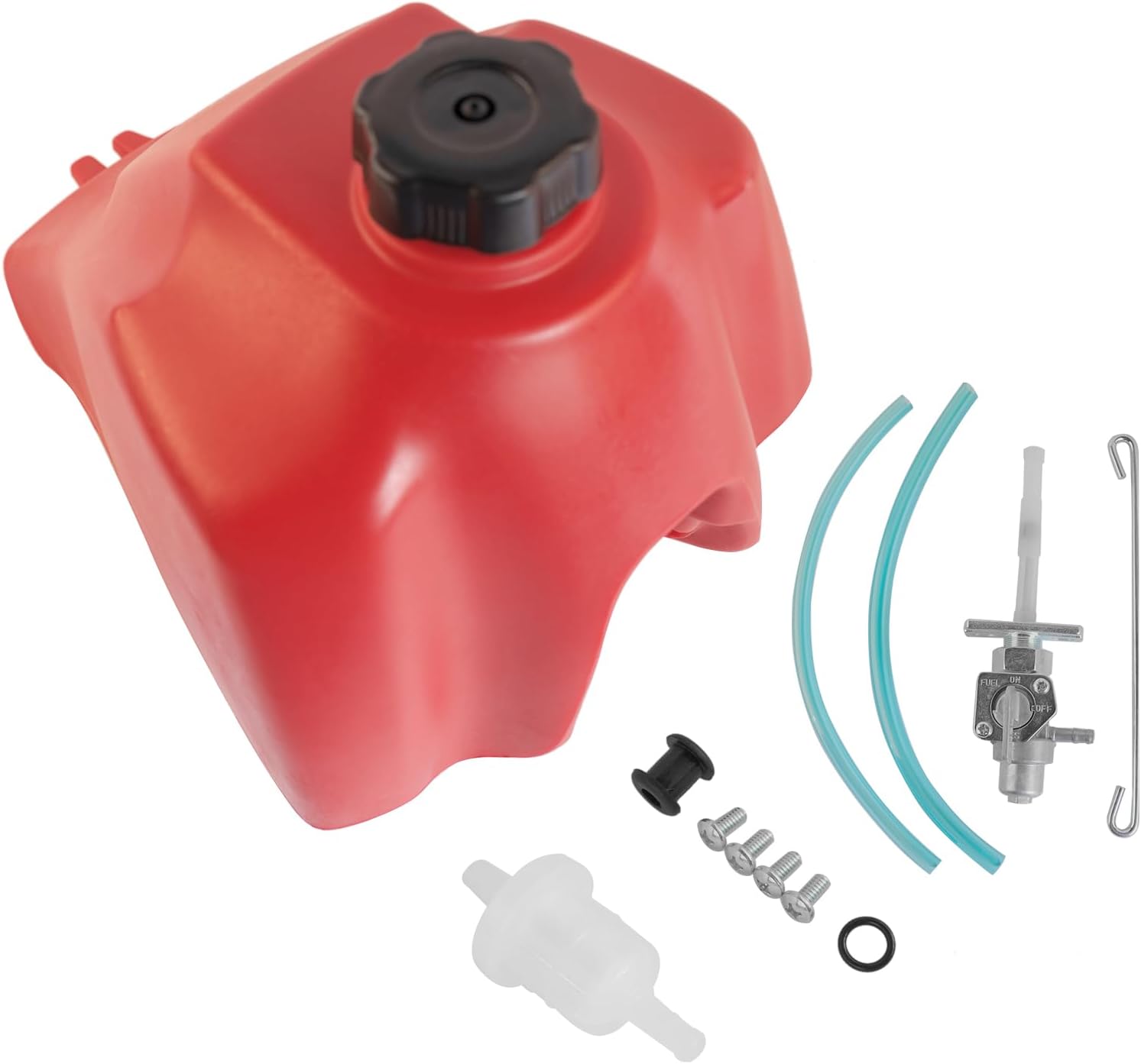 Fuel Tank FT49002 Replacement for Honda ATC185/S ATC200S ATC200E ATC200/M ATC200ES Big Red 200 GELUOXI