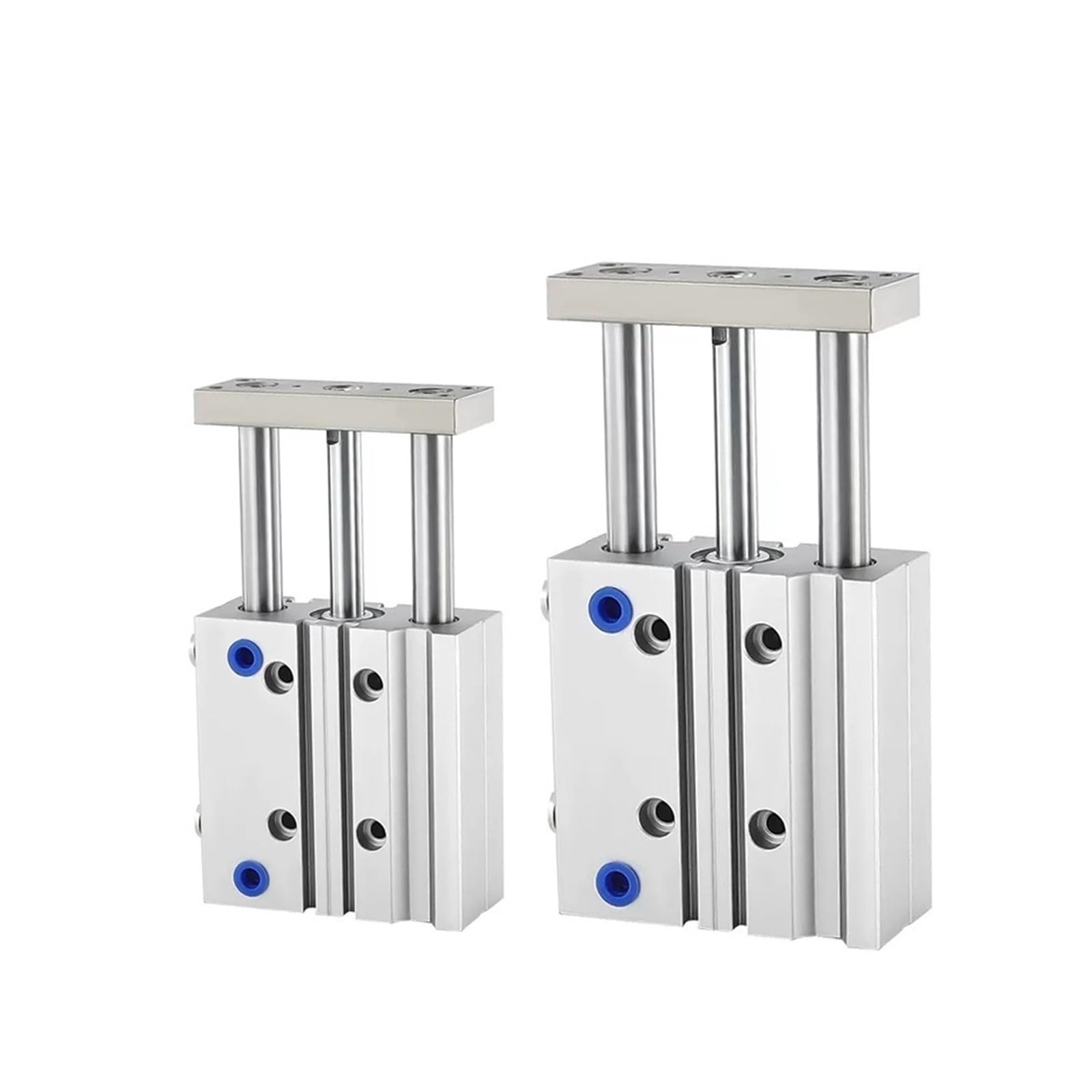 Cylindre pneumatique TCM alésage trois axes et tige avec course de 200mm
