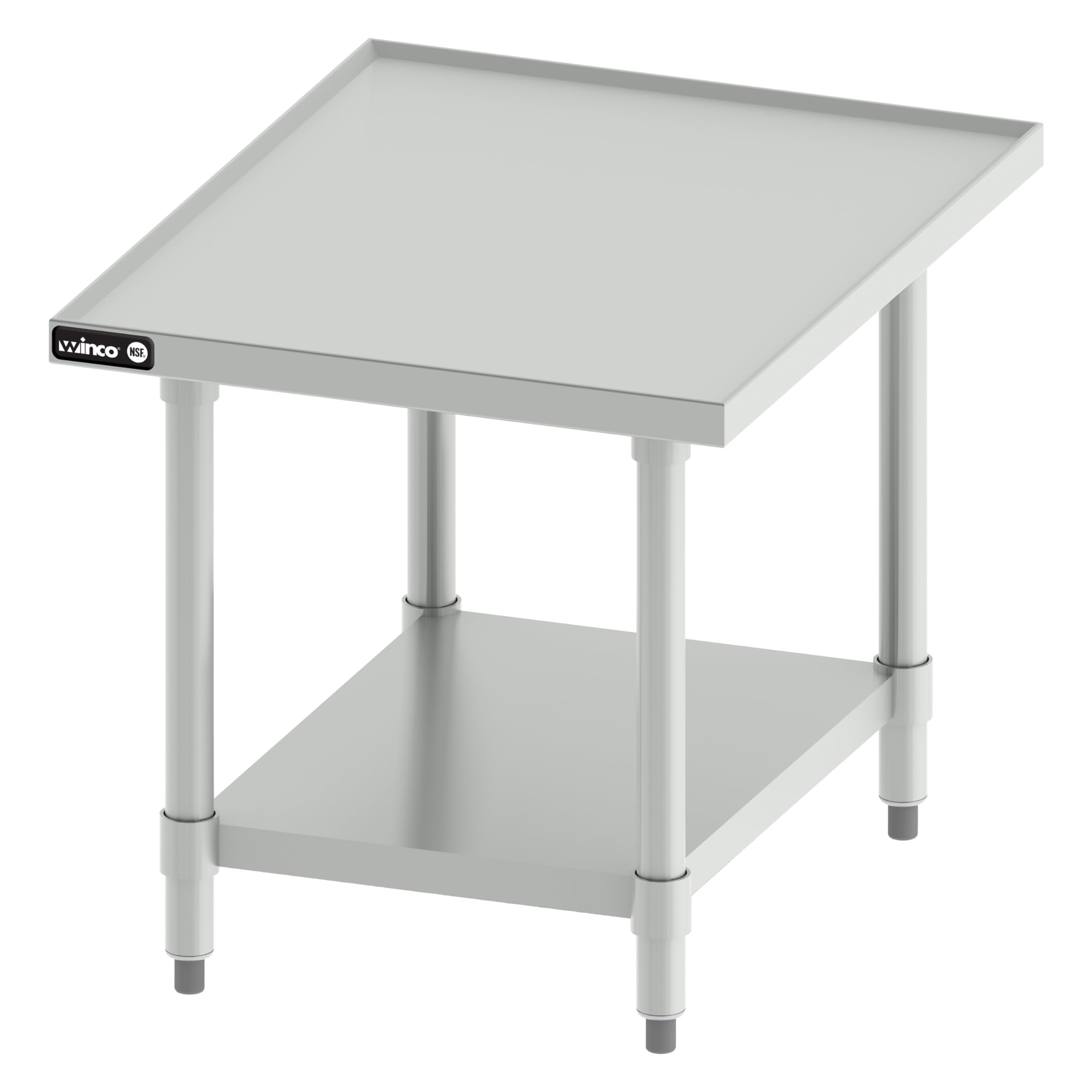 Support d'équipement Winco en acier inoxydable évite les vibrations 61 cm