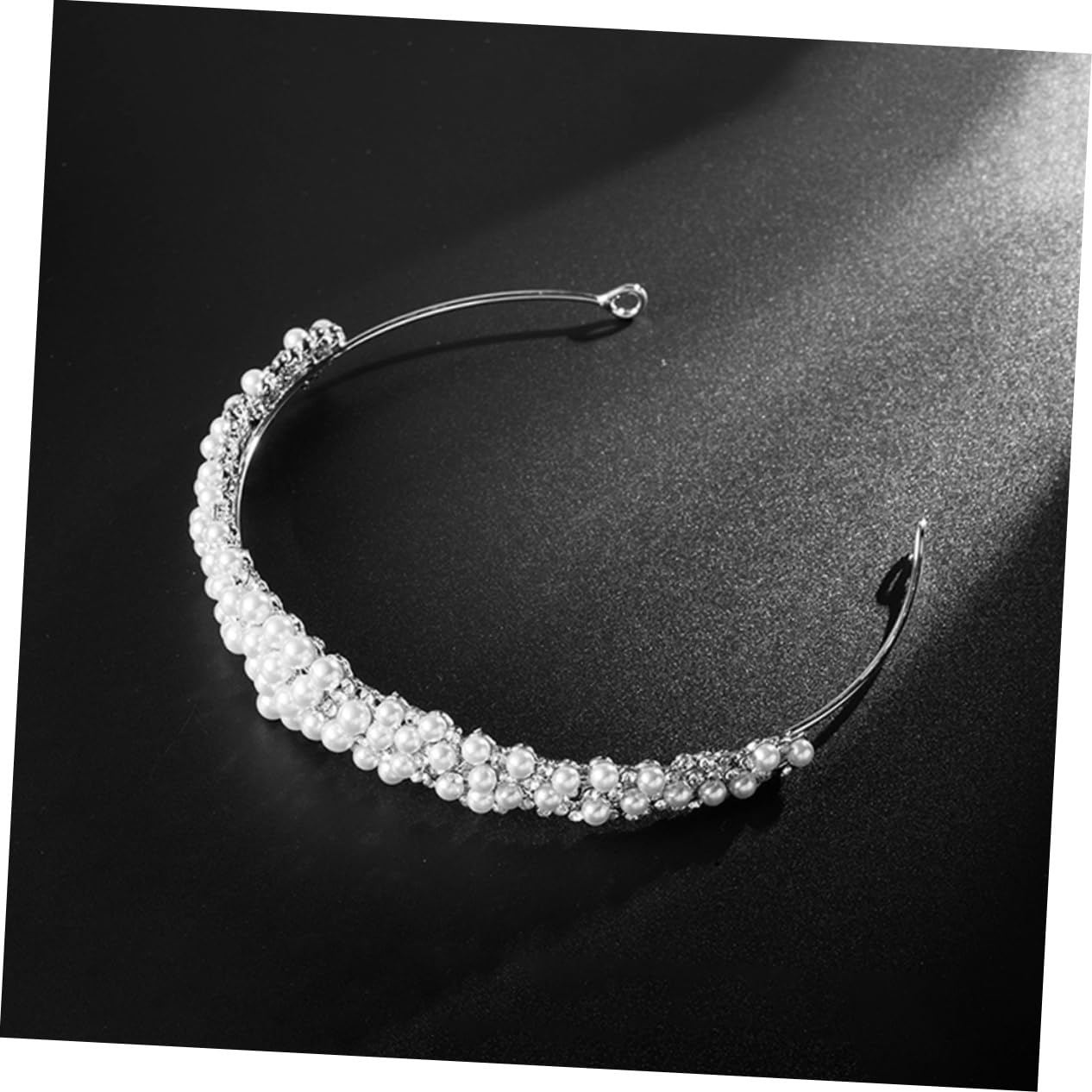 Housoutil 5piezas Diadema De Perlas Falsas Para Novia Tocado Elegante Rhinestones Accesorio De Cabello Para Bodas y Fiestas Para Celebraciones Especiales y Eventos Formales