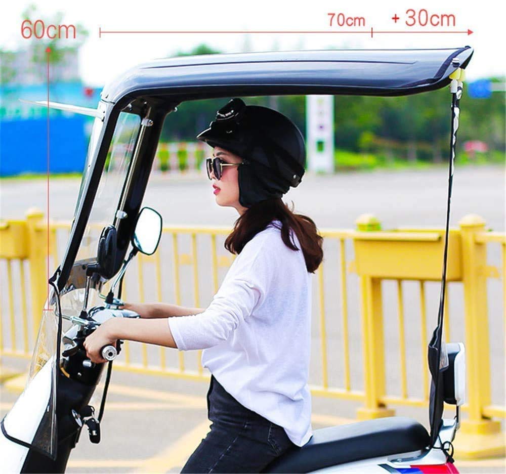 Regenschutz Für E-Bike & Roller - Universal Mit Sonnenschutz & Rückspiegeln