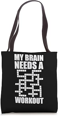Crossword Puzzle Nerd Tote Bag