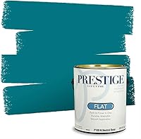 Vista 104 de Prestige Paints. - Base y pintura para exteriores en un solo galón, 1 galón. plano, comparable con Sherwin Williams Topsail.