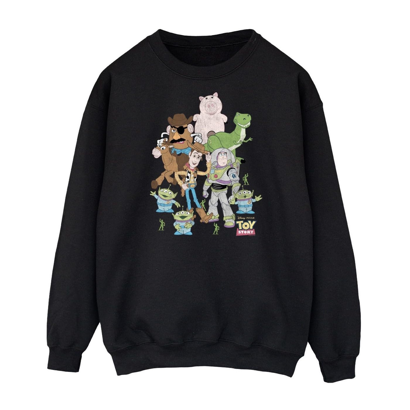 Disney Men's Black Toy Story Group Sweatshirt X-Large
