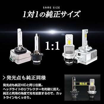 信玄 LED ヘッドライト ランプ HID → LED 純正HID 純正LED 信玄 限定20％OFF KABUTO 純正HID ledヘッドライト 交換 d1s d2s