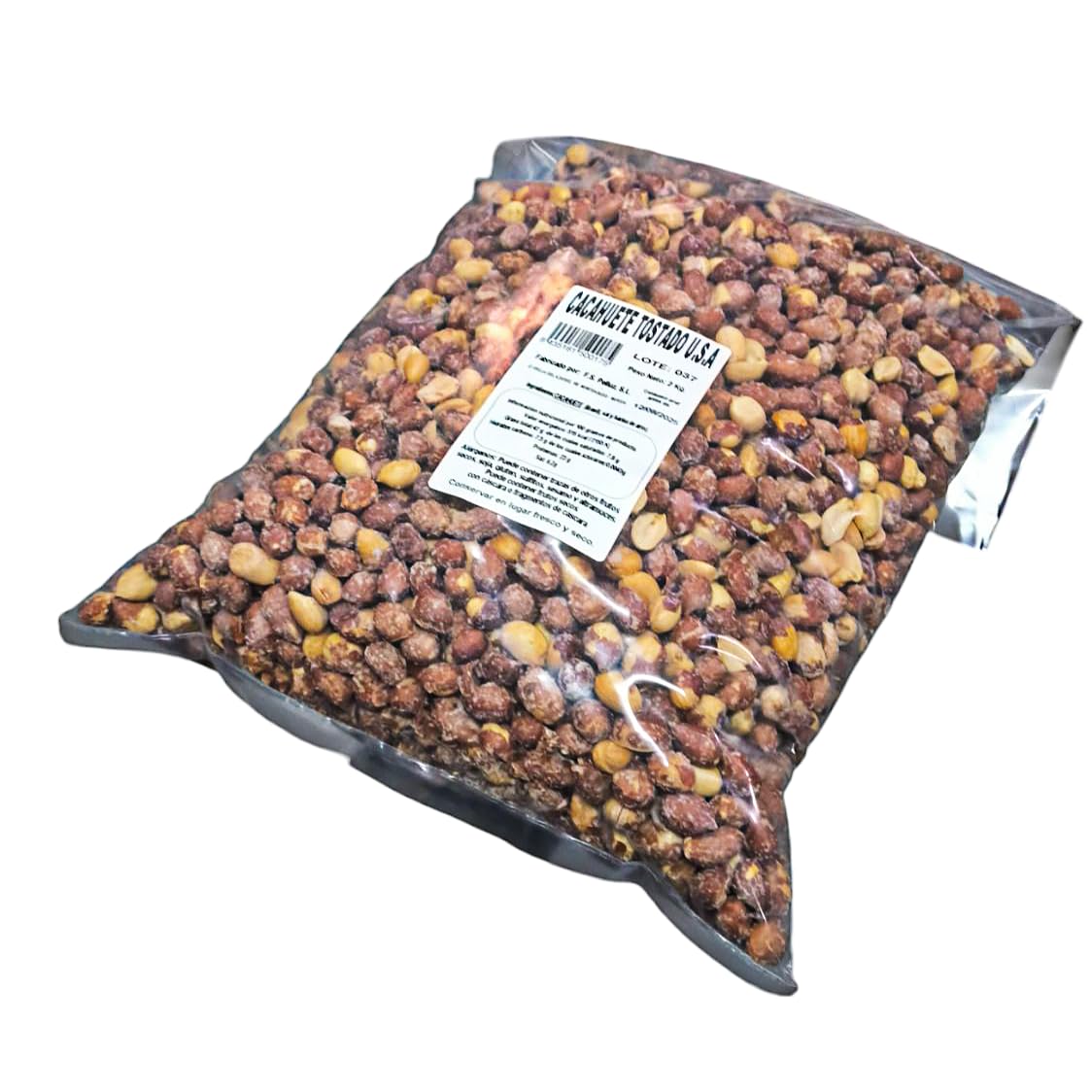 Cacahuetes Tostados con Sal 2 Kg Pelluz - Cacahuetes Pelados Tostados