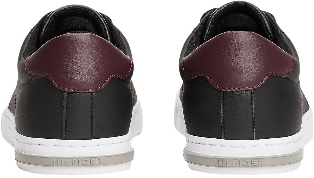 Tommy Hilfiger Herren Vulcanized Sneaker Essential Leather Detail Vulc Schuhe