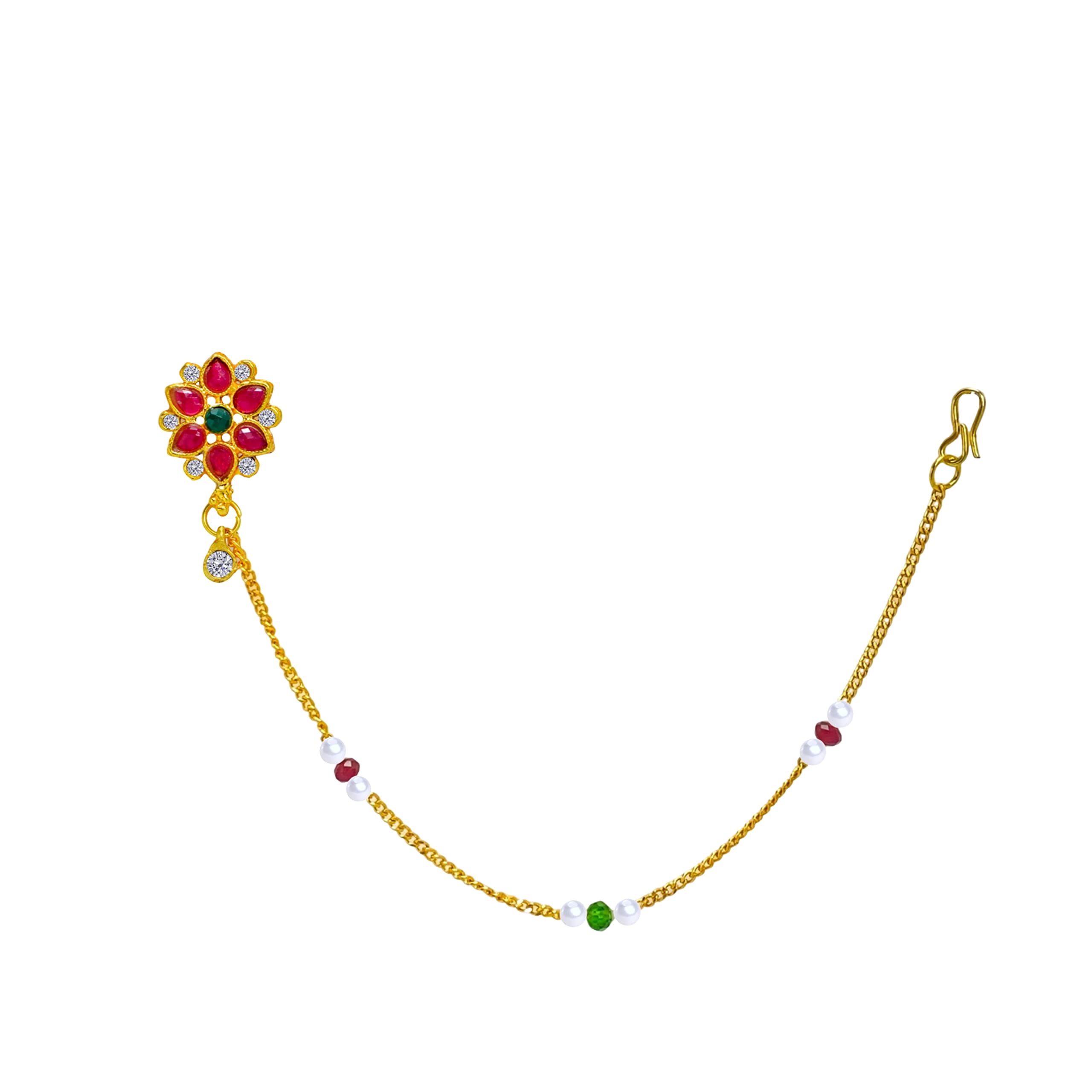 See full amazon price history chart for KYOOT JEWELS Nath with Chain Traditional Gold-Plated Bridal Nathiya Cubic Zirconia Ruby Stone Studded Non-Pierced Clip-on Nathiya For Women and Girls (Nathiya) KYOOT JEWELS Nath with Chain Traditional Gold-Plated Bridal Nathiya Cubic Zirconia Ruby Stone Studded Non-Pierced Clip-on Nathiya For Women and Girls (Nathiya) (B09YNNGZCV) Amazon Price History, Amazon Price Tracker