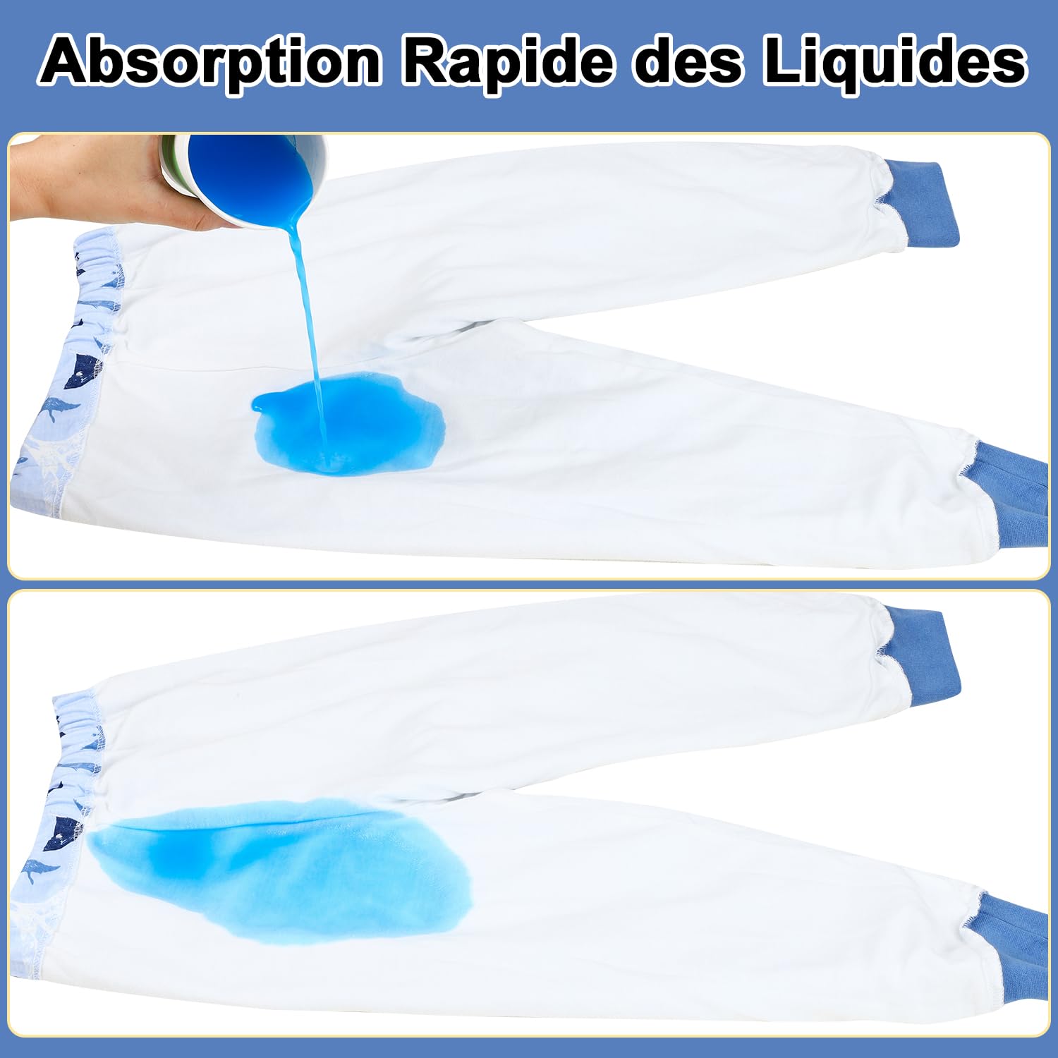 FLYISH DIRECT Culotte Apprentissage Propreté Garcon 2 Packs, Culotte de nuit Enfant Lavable, Jupe de Couche Imperméable Coton, Anti-fuite Jupe Apprentissage Propreté 5-7 ans, Train Pterosaur, L