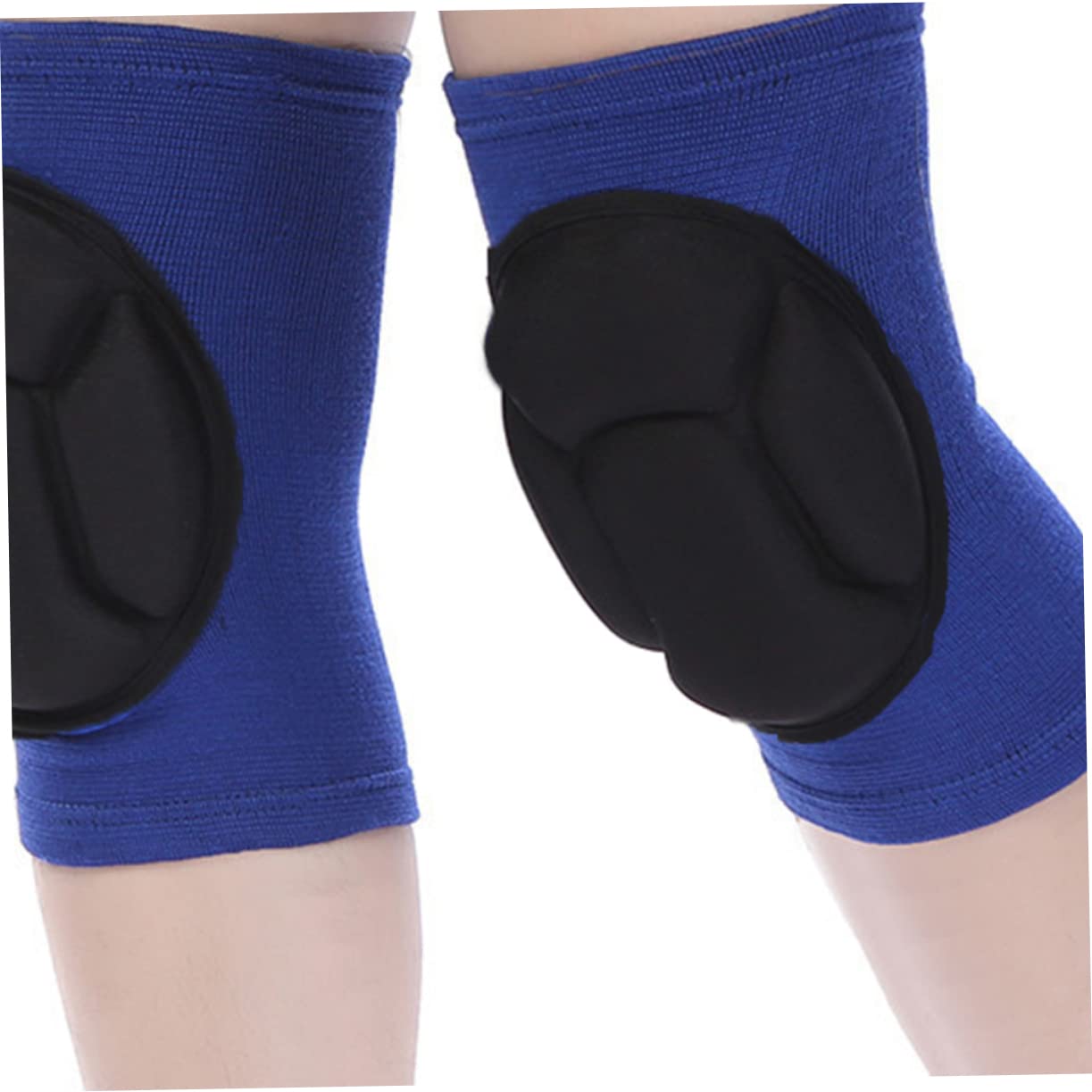 NOLITOY Knee Guards for Athletic Use Sports Knee Sleeve Sponge Cushion Elastic Blue l