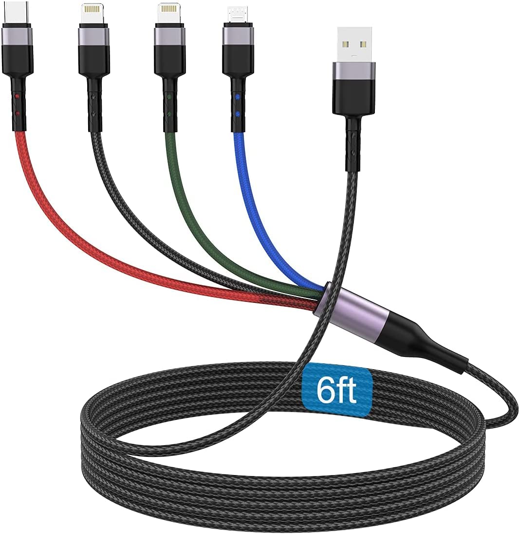 rts 4 in 1 Fast Charging Multi Universal iPhone Charging Cable Adapter