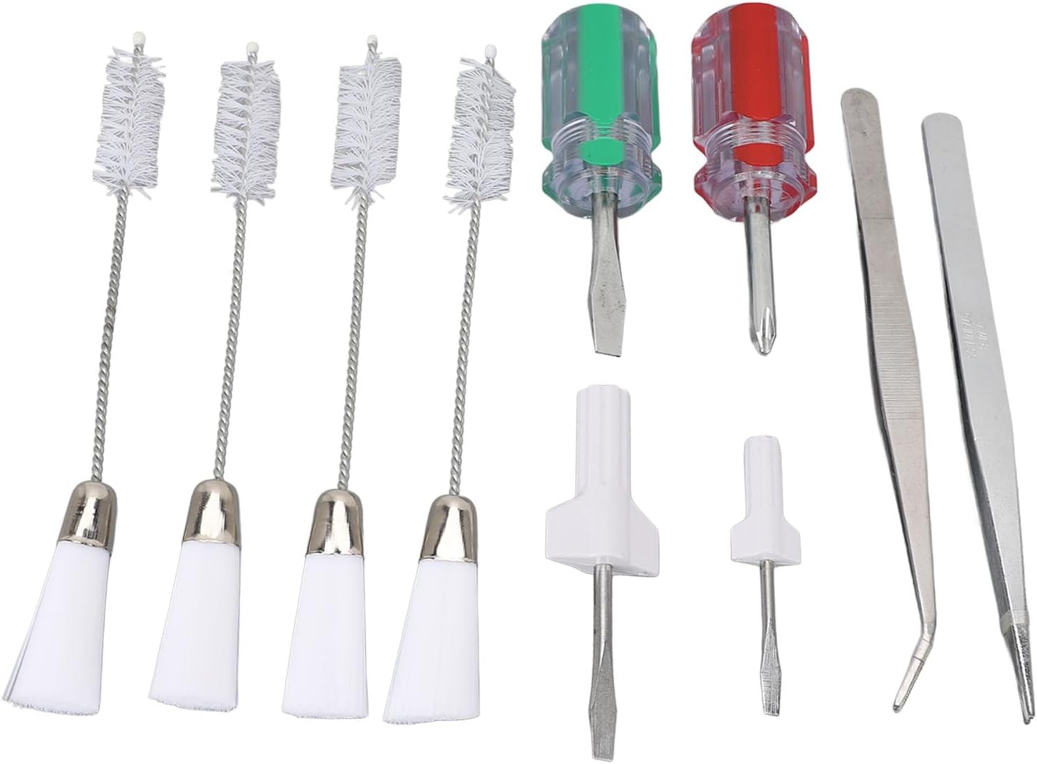 10Pcs Sewing Machine Cleaning Tool Set Cross Double Head Brush Kit Screwdriver for Textile Machine Device, Attachments
