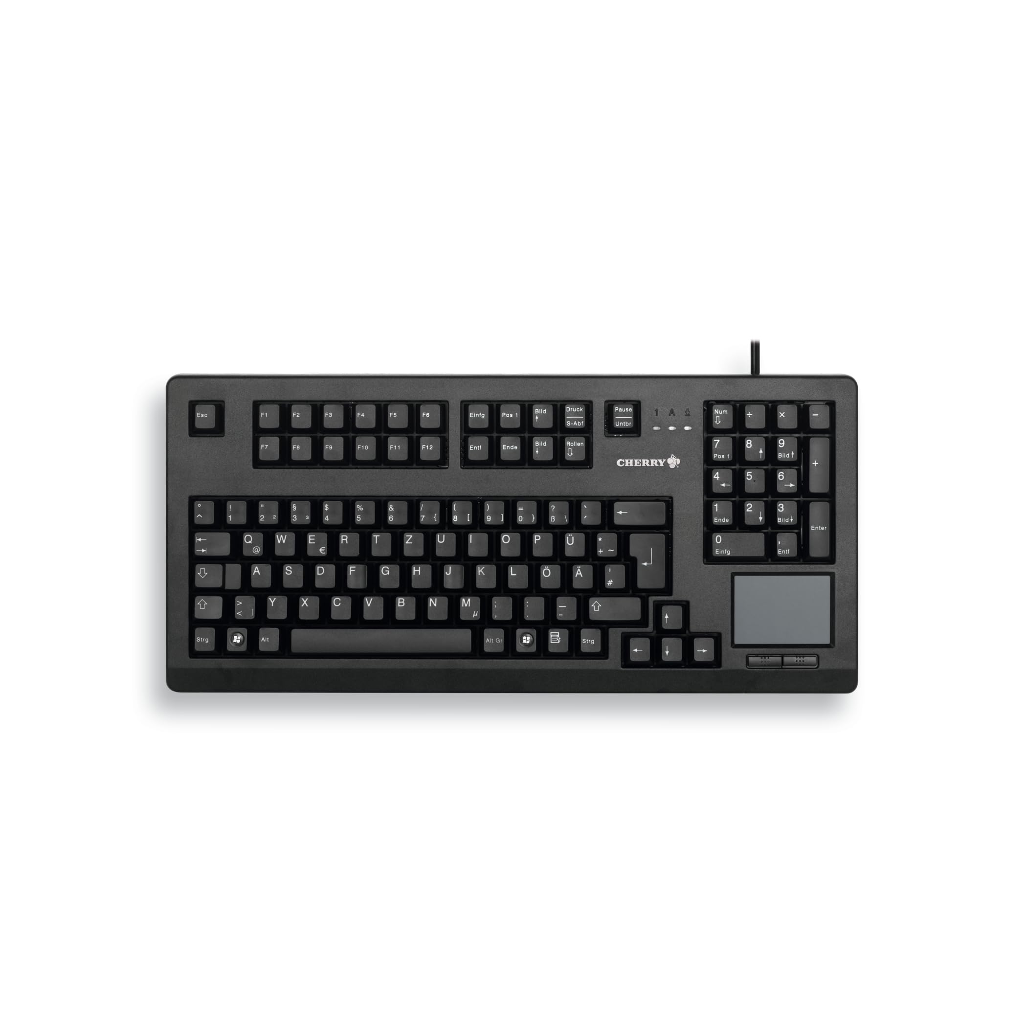 CHERRY TouchBoard G80-11900 tastiera Ufficio USB QWERTY Nordic Nero (CHERRY G80-11900 TOUCHBOARD - PAN-NORDIC) - Versione Tedesca