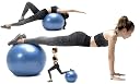 DRODRM Exercise Gym Ball 65cm with Pump, Yoga Ball, Extra Thick Birthing Ball, Excersice Equipment for Home 65 cm- (Multicolor) gallery image