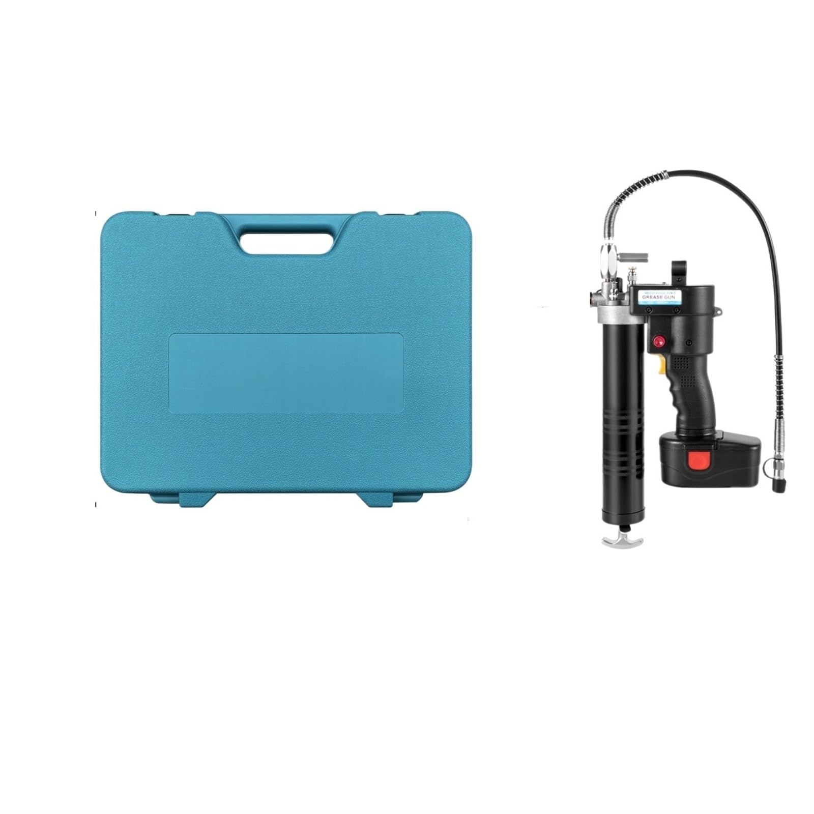 18V Portable Electric Grease Gun 8000/10000PSI Oil-Filling Tool with Digital LCD Lock Button Fully Automatic Syringe Oil(500g Cartridges)
