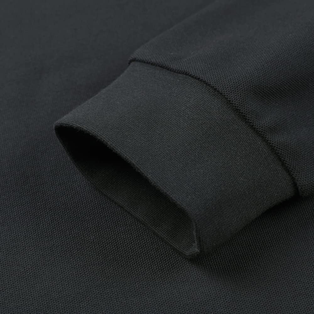 Mens Polo Shirts Knights Templar Cross Embroidered Long Sleeve Polo Shirt Cotton Tennis Shirts for Men