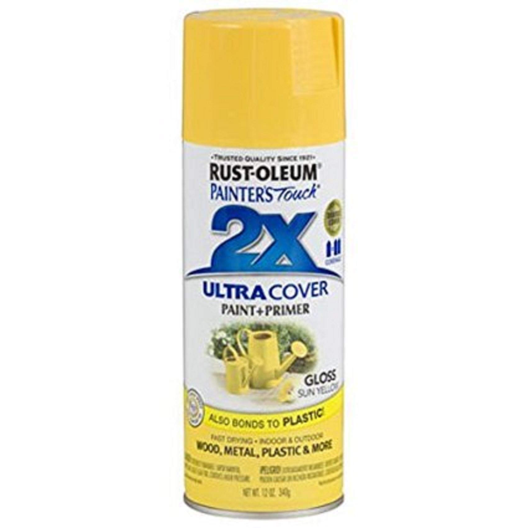 Rust-OleumPainters Touch Ultra Cover Gloss Enamel Spray Paint - 249092-12 Oz, Sun Yellow