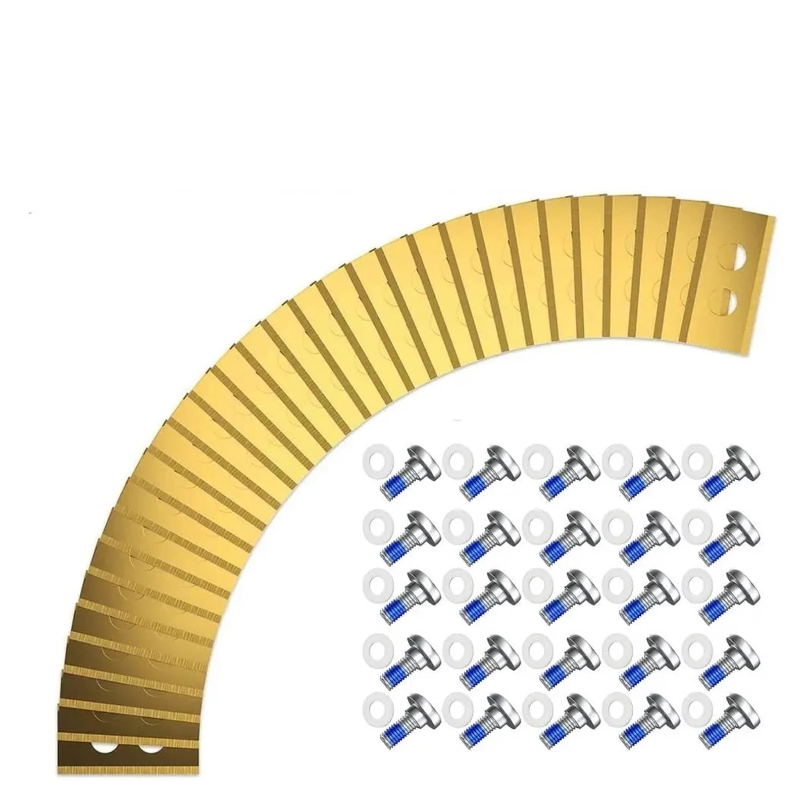 Lame Di Ricambio In Acciaio Inossidabile for Tosaerba | Lama for tosaerba dal design a 2 fori compatibile con gli accessori for tosaerba robot Mammotion Luba(A 30PCS)