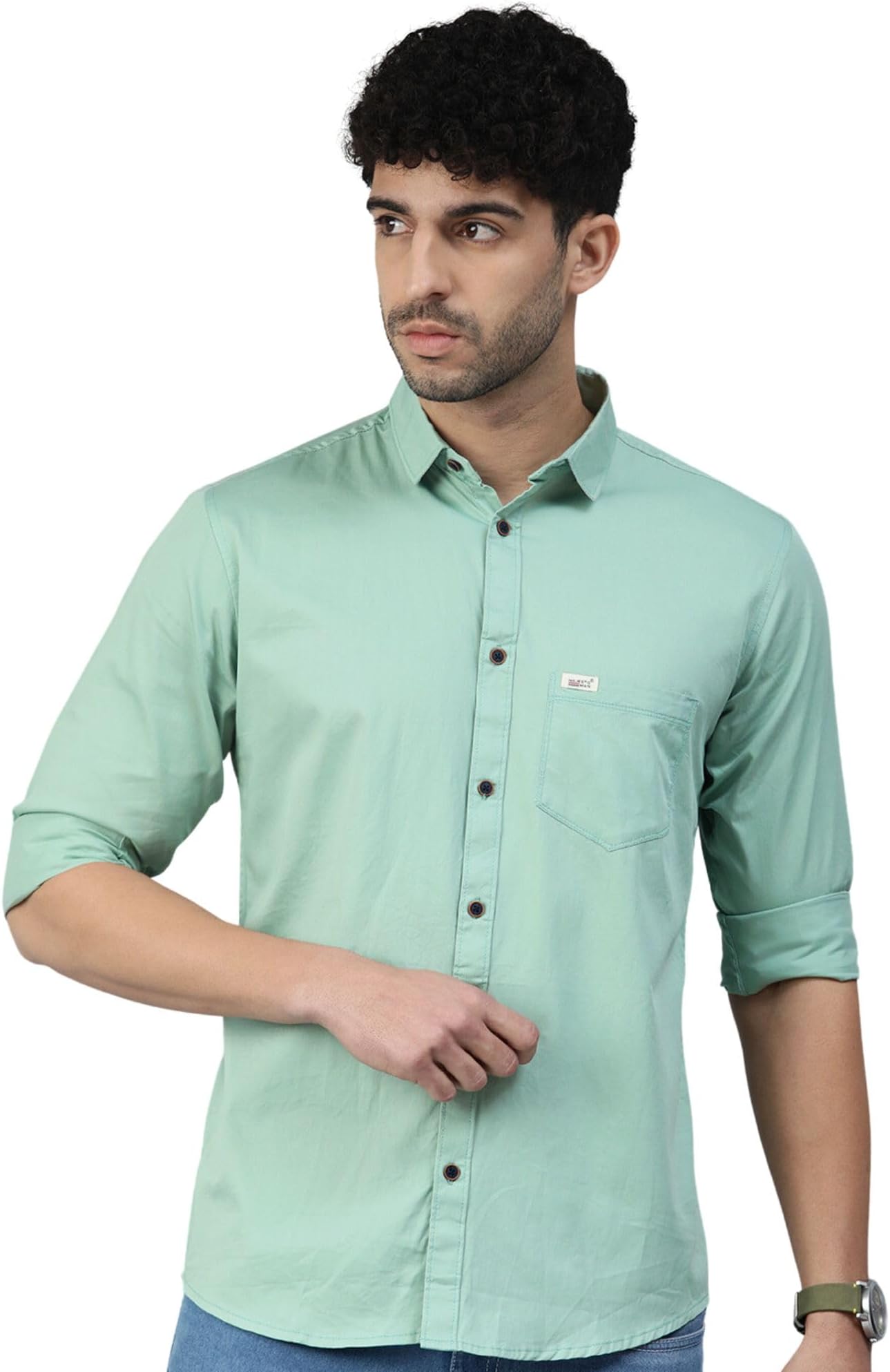 Majestic ManMen Classic Slim Fit Pure Cotton Casual Shirt