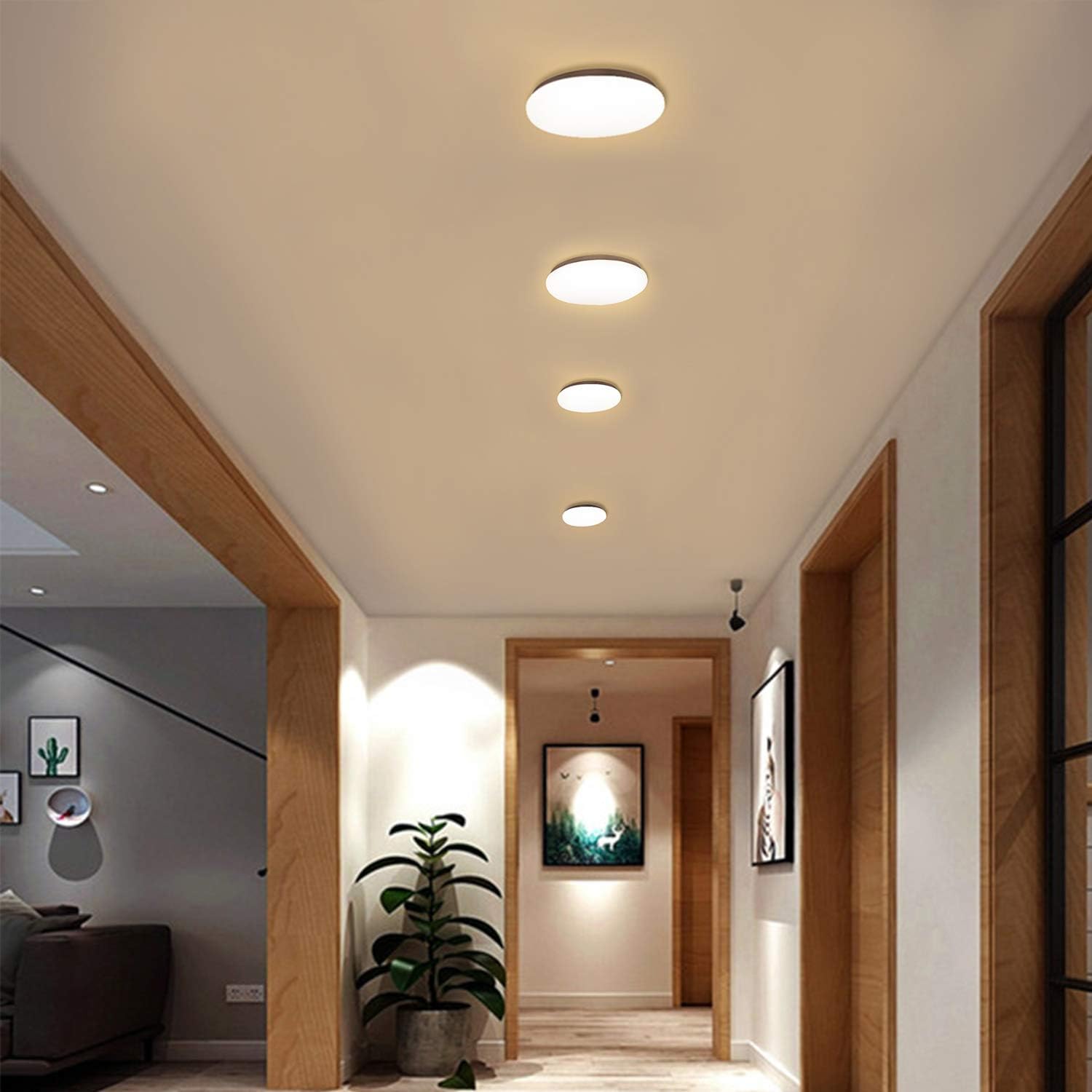 Tech Deals 🔥 FaithSail Dimmable 18 Inch Round LED Ceiling Light, 60W 6600lm 4000K, CRI 90+, Flush Mount Ceiling Lighting Fixture for Bedroom, Kitchen, Living Room, Hallway, Metal Body and Acrylic Shade, 2 Pack Promo Discount Up To 70% Off FaithSail Dimmable 18 Inch Round LED Ceiling Light, 60W 6600lm 4000K, CRI 90+, Flush Mount Ceiling Lighting Fixture for Bedroom, Kitchen, Living Room, Hallway, Metal Body and Acrylic Shade, 2 Pack