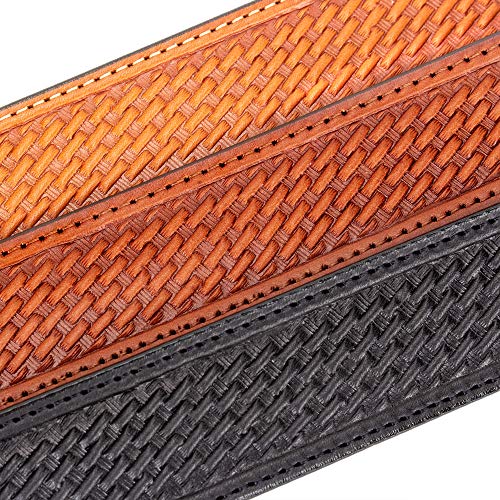 Men's English Bridle Basketweave Ranger Belt3