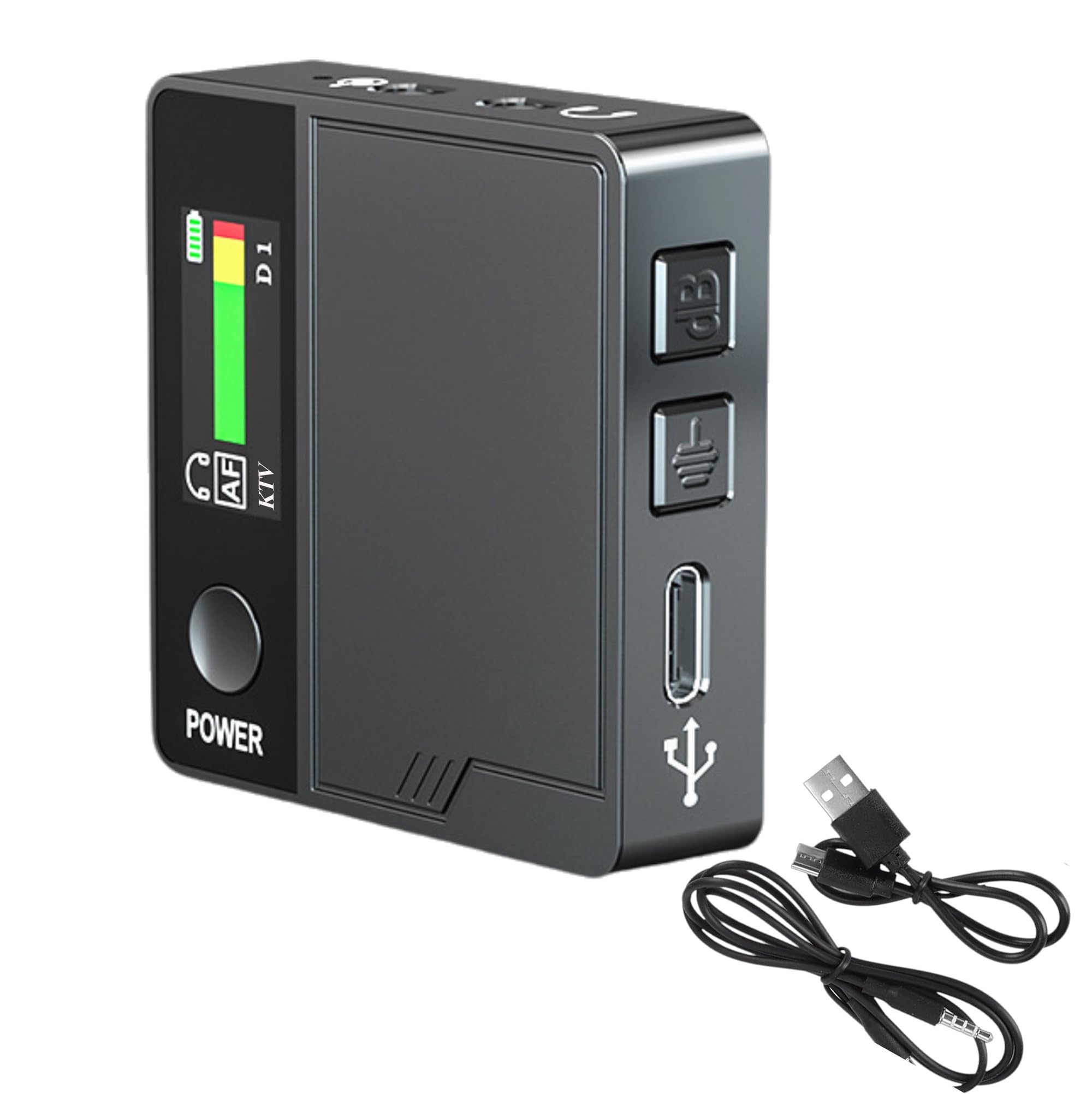 Mini Voice Changer, Portable Live Sound Card Voice Changer, Handheld Voice Disguiser for Mobile Phone PC Laptop Streaming Gaming Karaoke, Color Display, Built-in Microphone, 11 Sound Effects