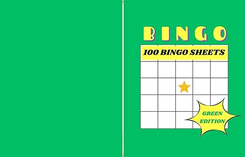 BINGO 100 Bingo Sheets, green edition