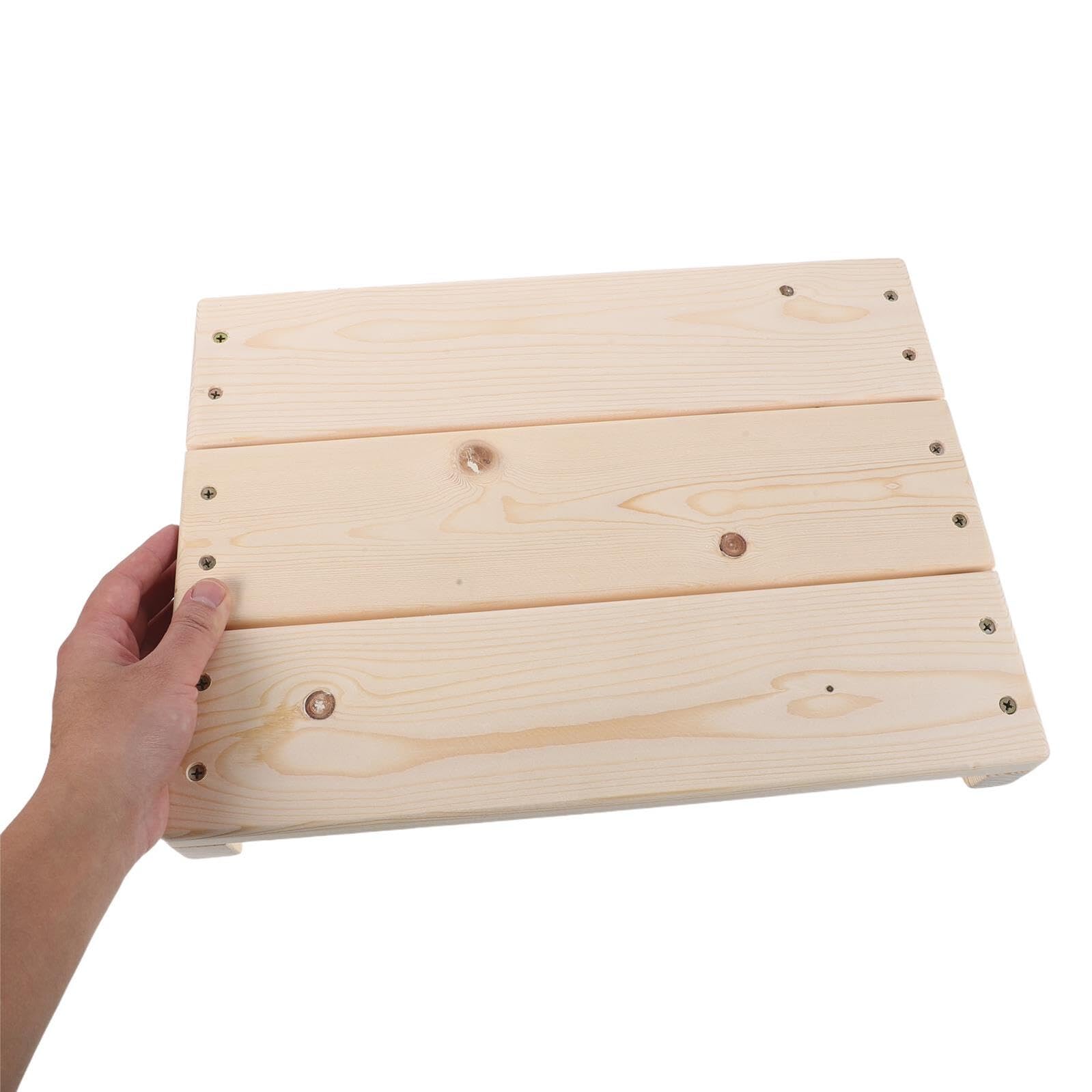 UKCOCO Pedana in Legno per L’agilità dei Cuccioli con Superficie Antiscivolo, Piattaforma per L’addestramento Cani Piccoli e Sgabello Rialzato Versatile per Uso Interno e Bagni