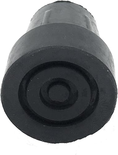 Miniatura 5 de PCP Puntas de bastón de repuesto, 1 pulgada de diámetro (negro, dos puntas), negro, diámetro de 1 pulgada