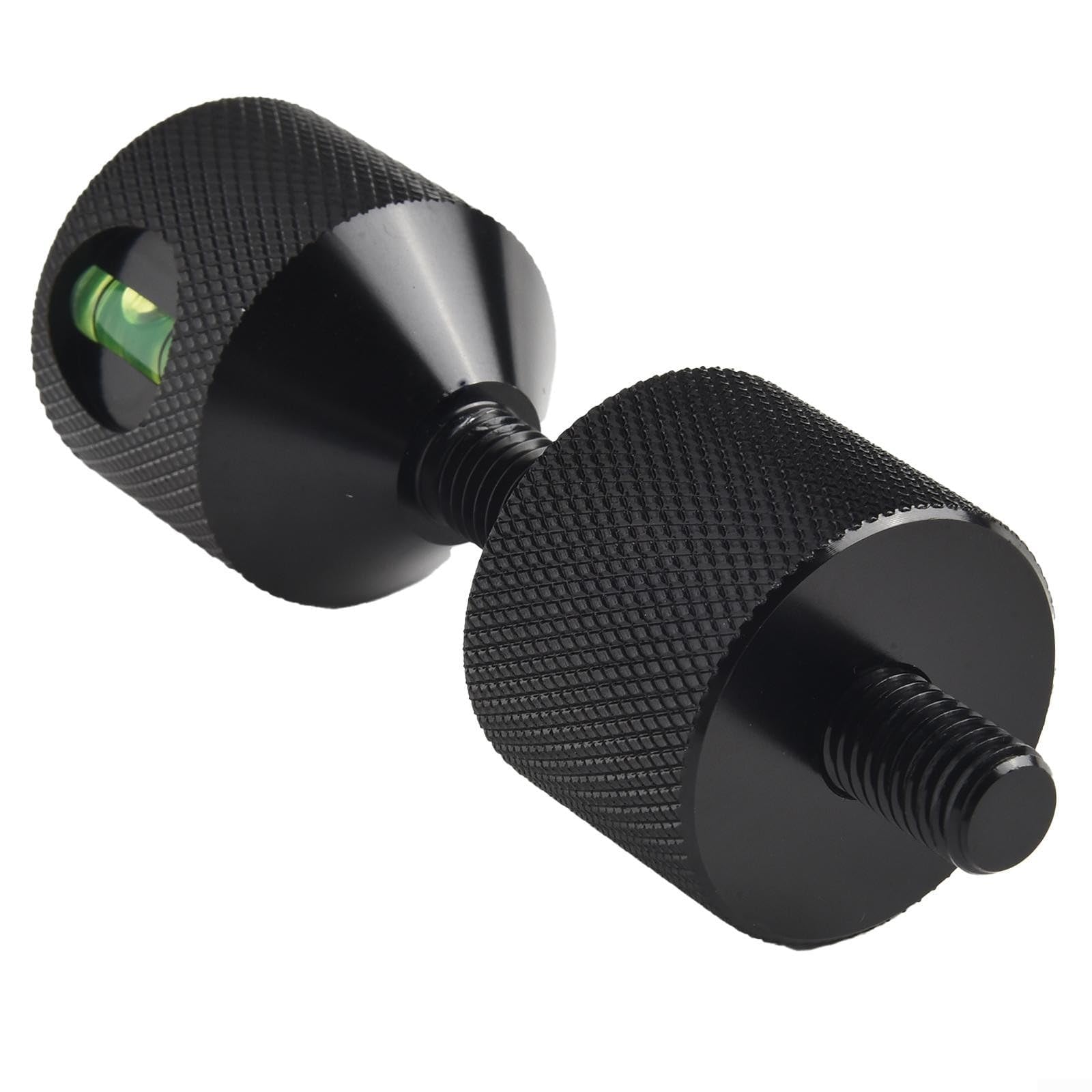 Aluminiowe kołki pozycjonujące z dwoma otworami 1-1/8 do użytku z kołnierzami rurowymi 68.0 kg, zaprojektowane do łatwego i precyzyjnego wyrównania pionowego i poziomego (czarne 4 szt.)