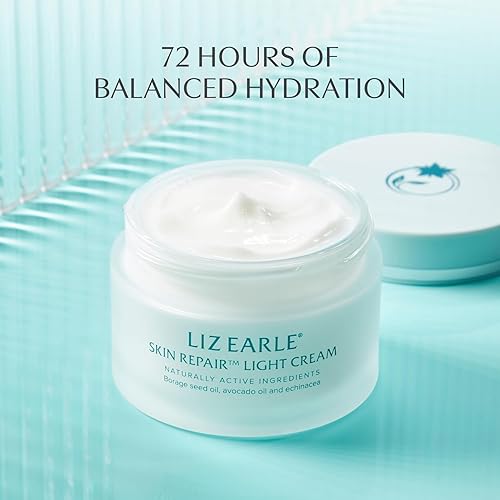 Miniatura 5 de Liz Earle Skin Repair Light Face Cream - Hidratante facial que aumenta la hidratación con una textura sedosa y ligera, equilibra e hidrata la piel