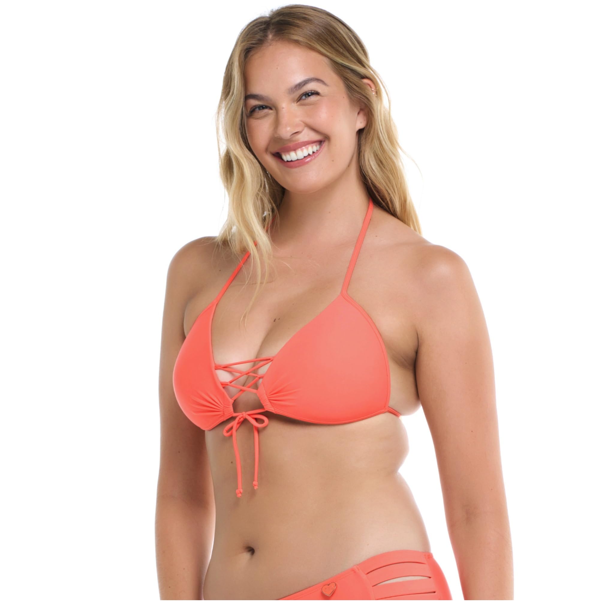 Body Glove Smoothies Baby Love Solid Molded Cup Push Up Triangle Bikini Top Swimsuit Femme