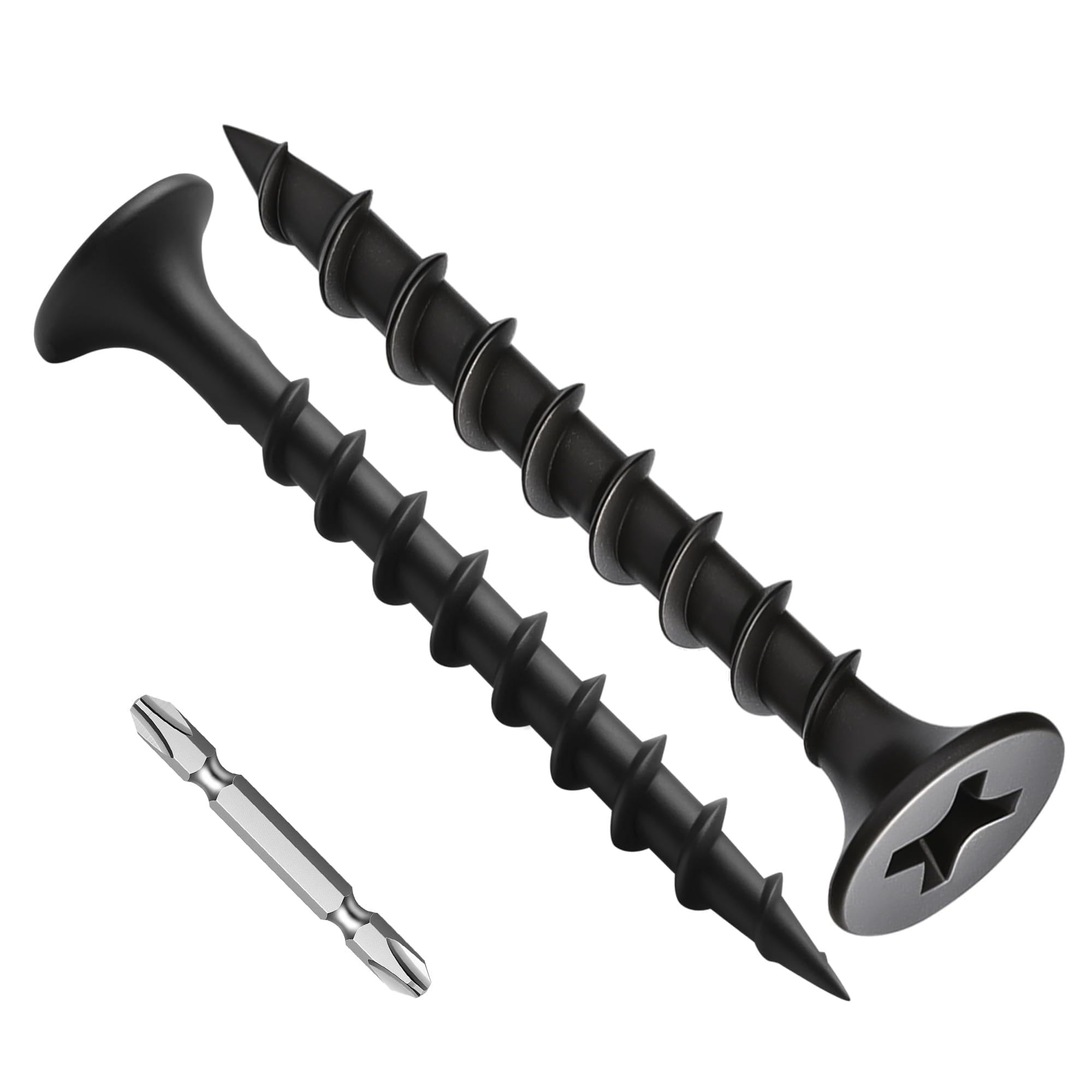 600 Drywall Screws - #6 x 1-1/2" Black -11