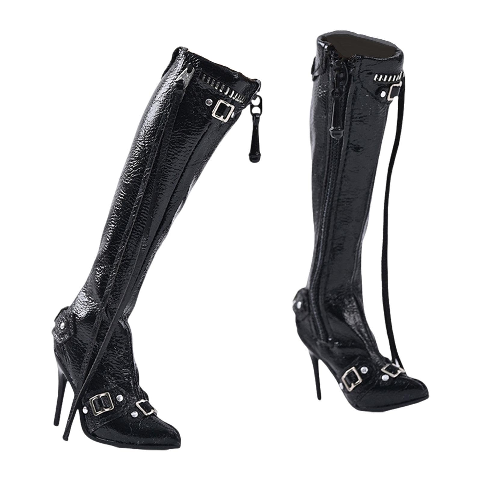 Fityle 1/6 High Heels Für Action-Figuren – Schwarz, Für Weibliche 12" Puppen