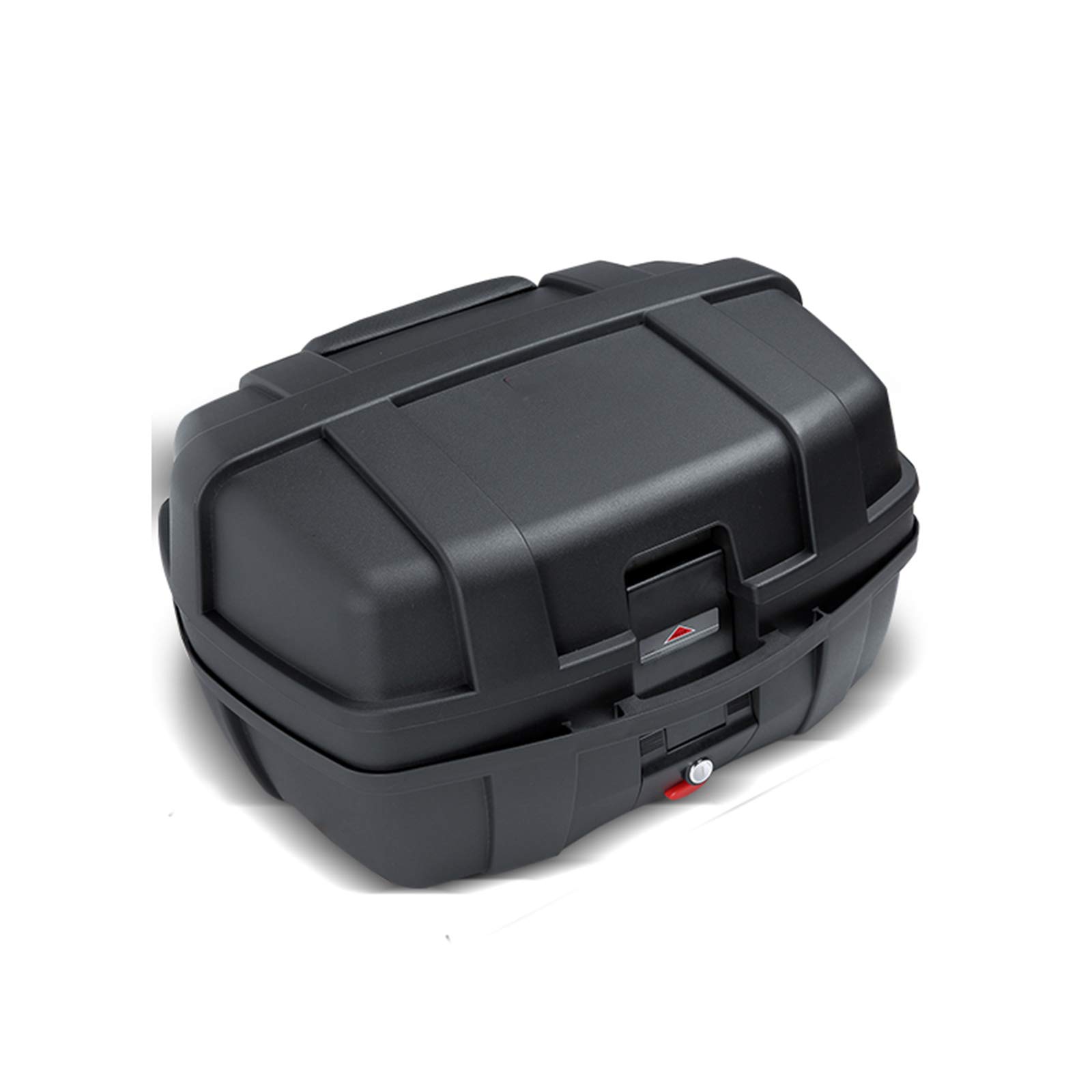 Coffre De Moto Top Case Scooter Quad Caisse De Queue Coffre Moto (Universel, 47 litres, pour Deux Casques, Max. 5 Kg,Matériel De Montage),Noir