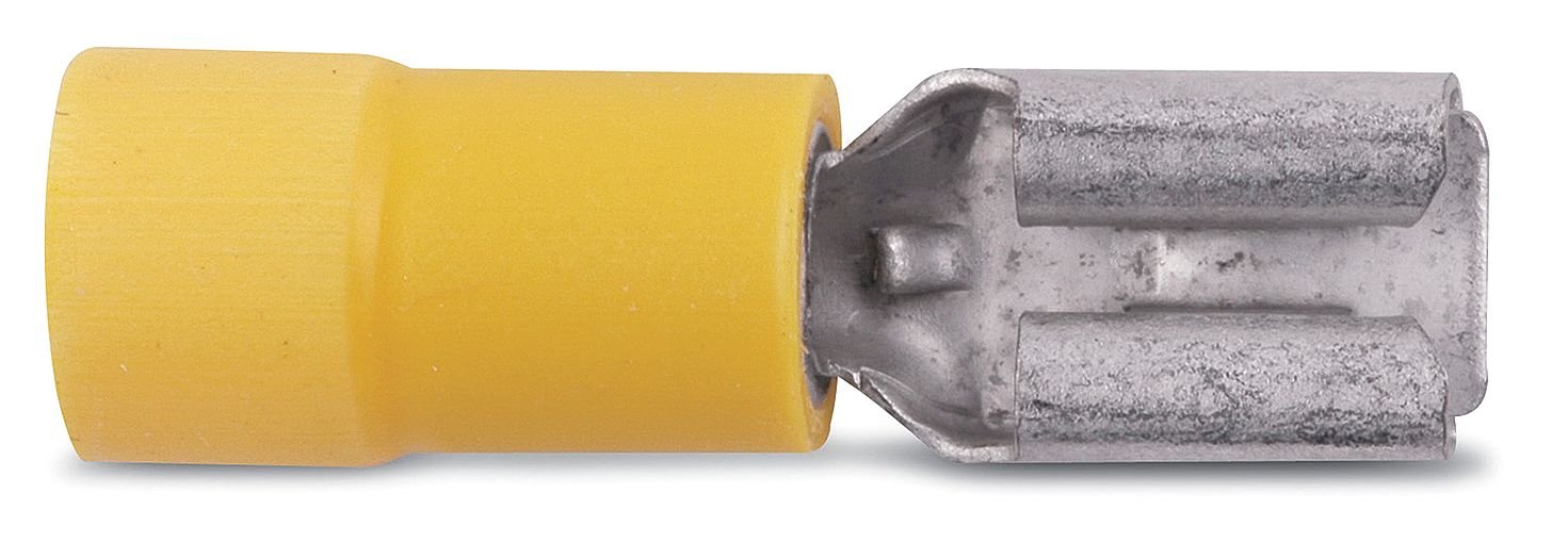 THOMAS & BETTS 10RC-250F TERMINAL FEMALE DISCONNECT 0.25IN YELLOW