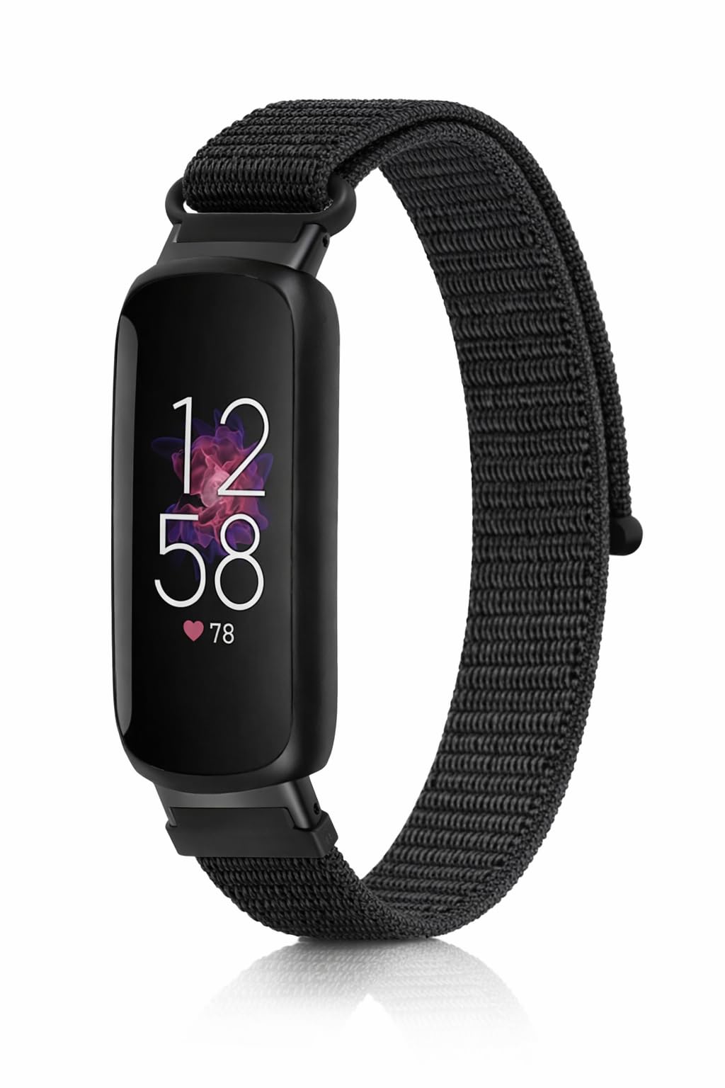Panda Bobo Nylon Sport Loop Band compatible with Fitbit Inspire 3, Inspire 2, Ace 3, Ace 2, Soft Breathable Stretchy Replacement Wristband (Black)