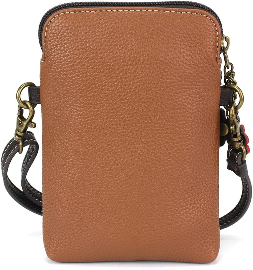 CHALA Wilderness Animal Collection Cell Phone Crossbody Purse-Women PU Leather/Canvas Multicolor Handbag w/Adjustable Strap - Image 3