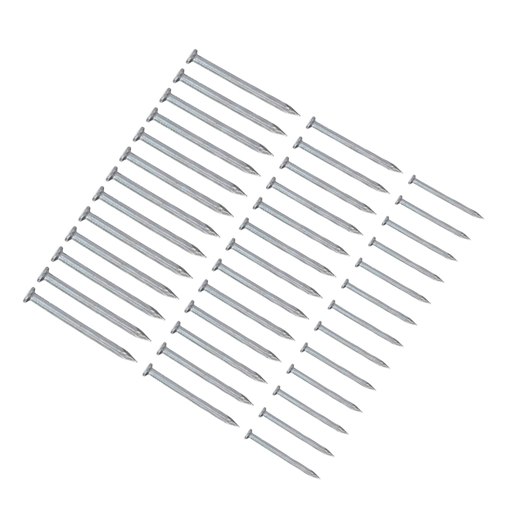 Clavos de Acero Galvanizado para Pared de Cemento 515 Piezas Cabeza Plana y Uñas Endurecidas para Montaje en Madera y Metal