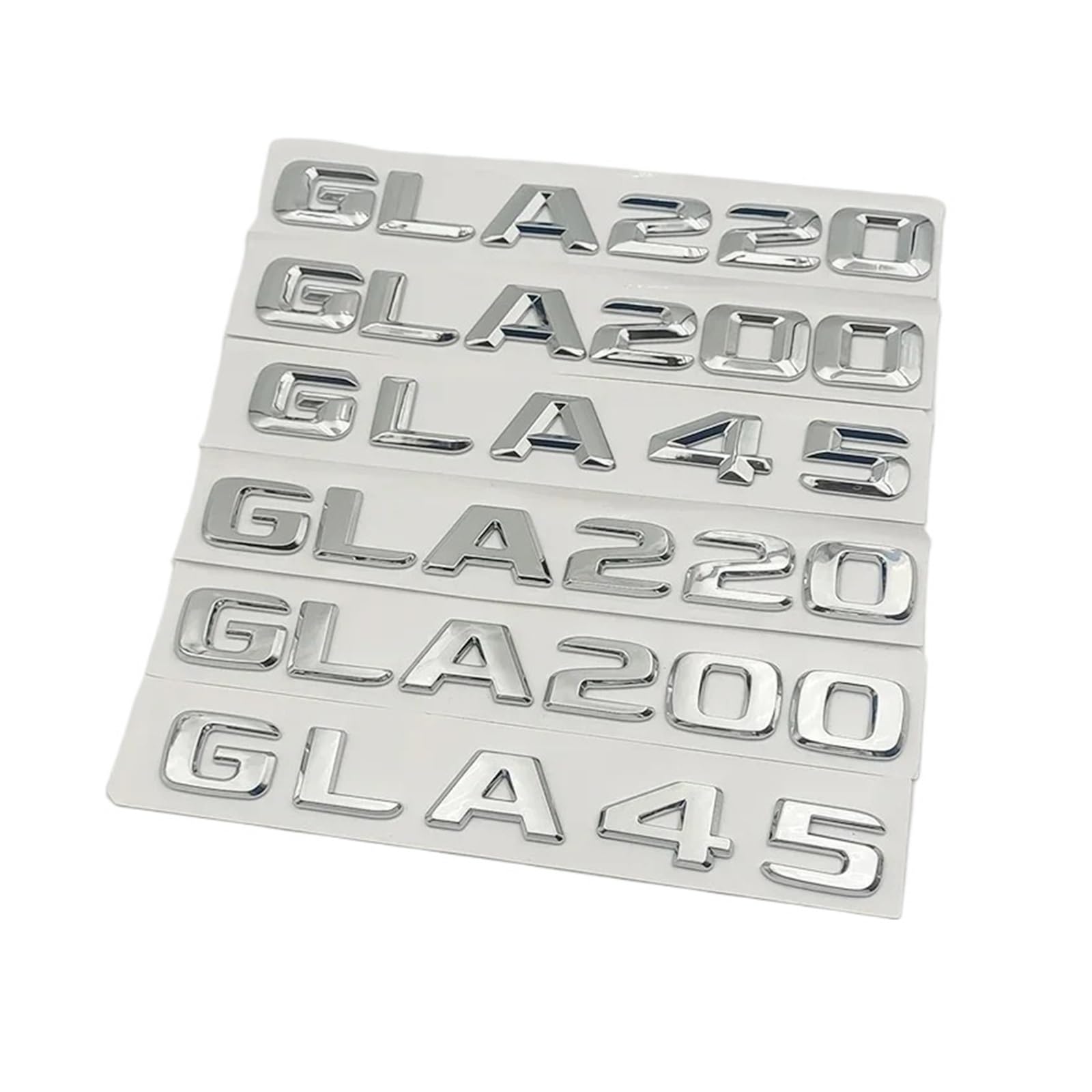 NBCNZCTSAS 3D ABS Car Trunk Letters Sticker Fit For Mercedes Benz GLA35 GLA45 AMG GLA 200 220 250 260 X156 H247 Emblem Logo Badge Accessories(GLA35-2017-23)