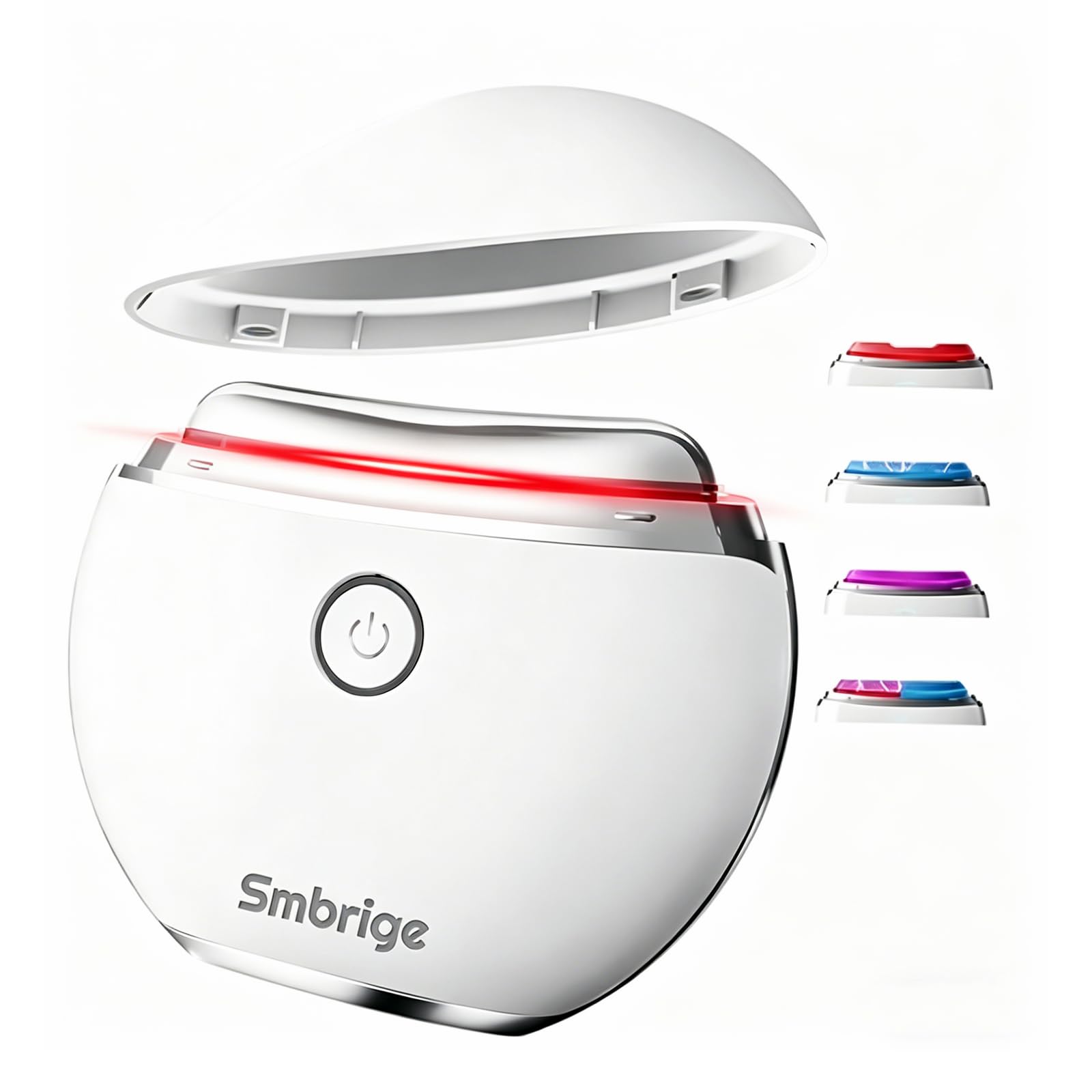 EMS Gua Sha Smbrige Gesichtsmassagegerät–4 in 1 Modus Anti-Aging Straffung & Lifting Gesichtsmassagegerät Elektrisch, Gua Sha Elektrisch Tägliche Verbesserung der Haut，Weiß