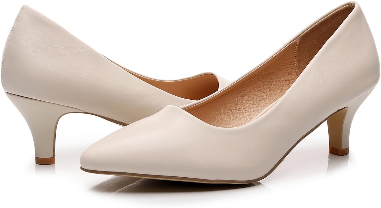 VenusCelia Women's Rokoko Pump Kitten Heel Shoe - Image 6