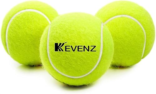 Miniatura 2 de KEVENZ Paquete de 12 pelotas de tenis de entrenamiento de presión estándar, altamente elásticas, más duraderas, buenas para entrenamiento de